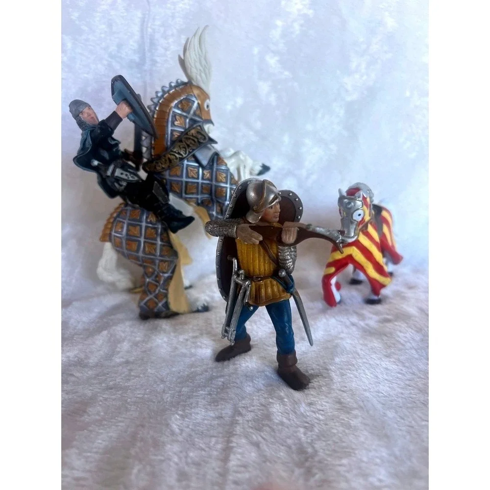 Lot‎ of Papo Schleich Medieval Knights Horses Archer Action Figures Fantasy Toys
